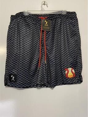Mens BASEBALLISM Multicolor Snake Ball Mesh Shorts Sz 2XL NEW NWT